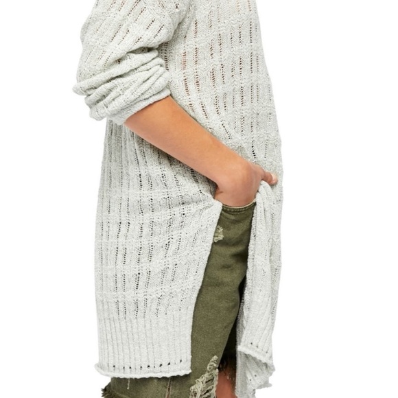 FREE PEOPLE Pretty in Pointelle Tunic Sweater - Picture 5 of 11